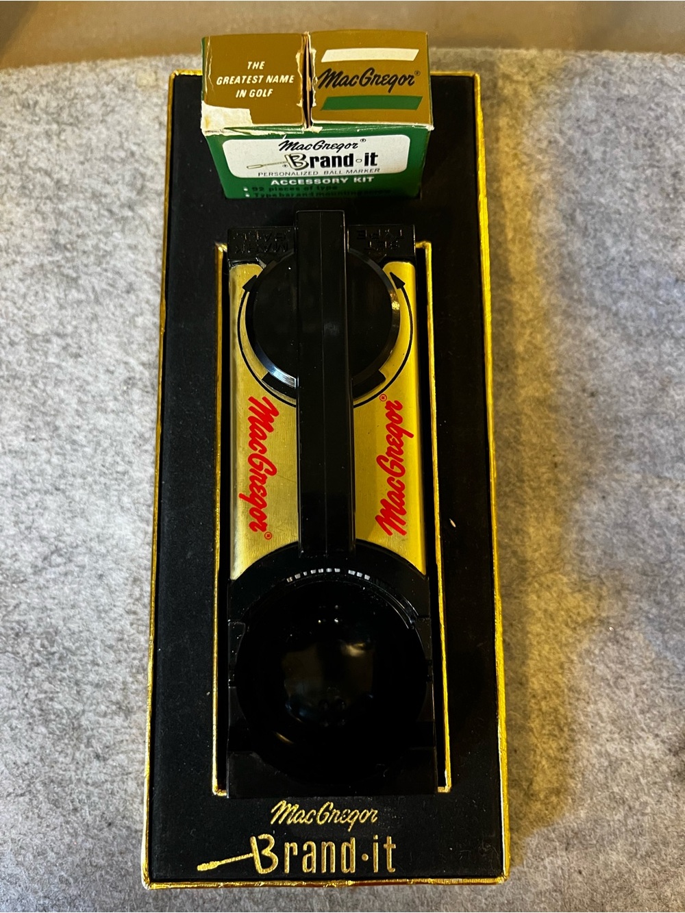 MacGregor "Brand-it" Personalized Ball Marker Accessory Kit Vintage